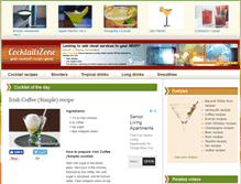 Tablet Screenshot of cocktailszone.com